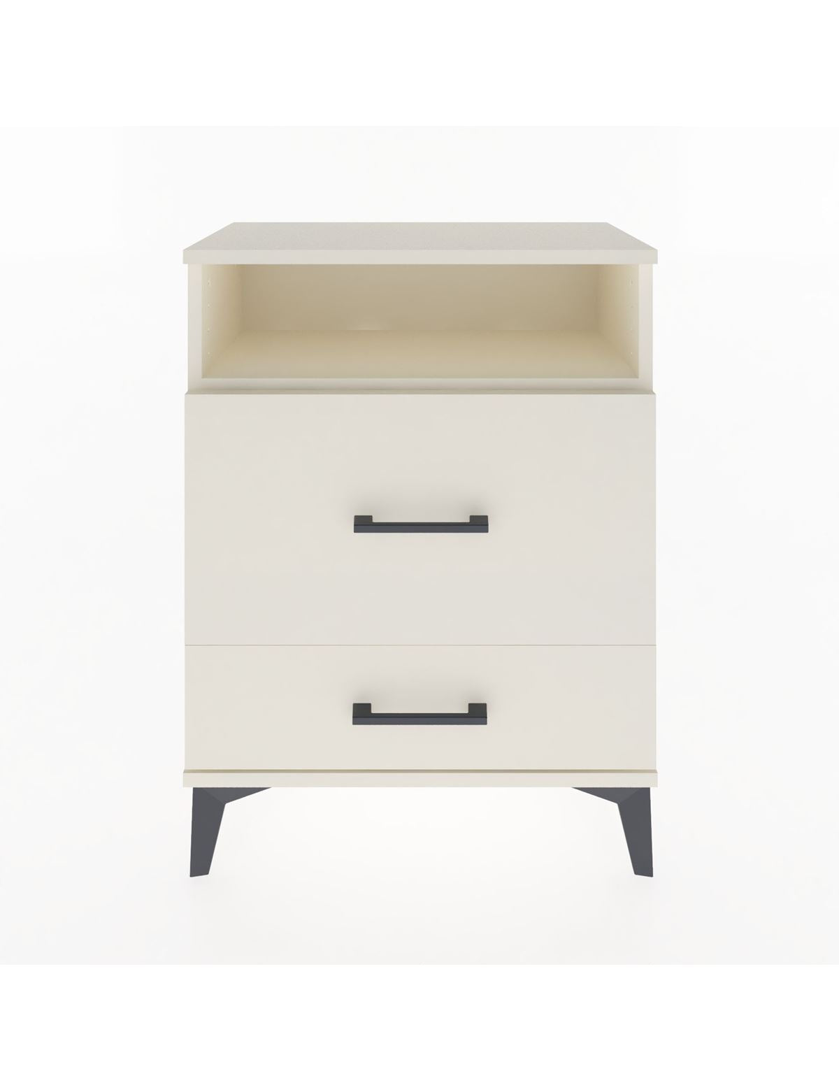 Arges Komodin Tek Raflı 2 Çekmeceli 60x30x80 Aytaşı-Aytaşı