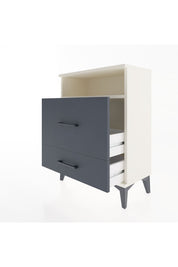 Arges Komodin Tek Raflı 2 Çekmeceli 60x30x80 Aytaşı-Antrasit