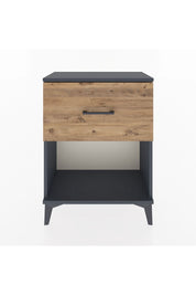 Arges Komodin 2 Çekmeceli 60x30x80 Antrasit-Çam