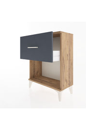 Arges Komodin 2 Çekmeceli 60x30x80 Çam-Antrasit