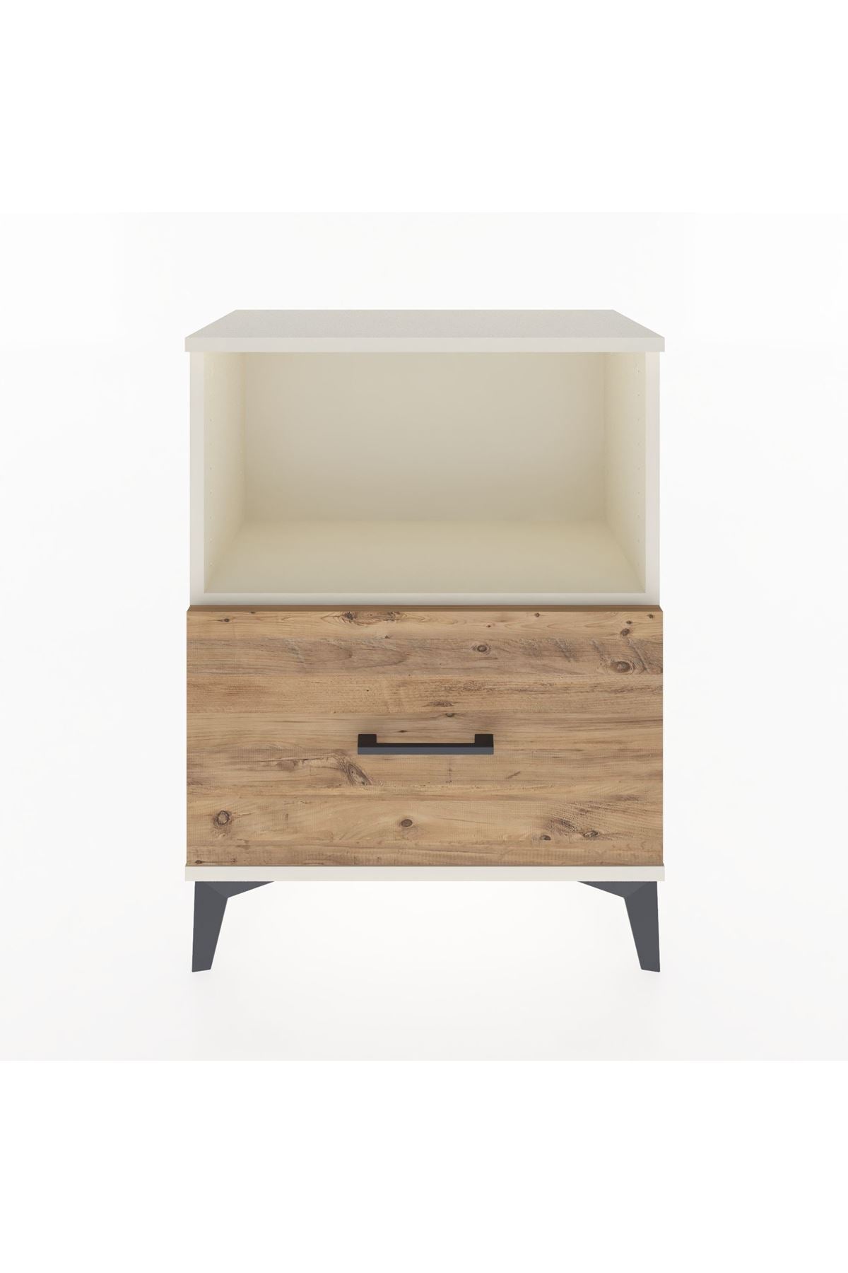 Arges Komodin Tek Çekmeceli 60x30x80 Aytaşı-Çam