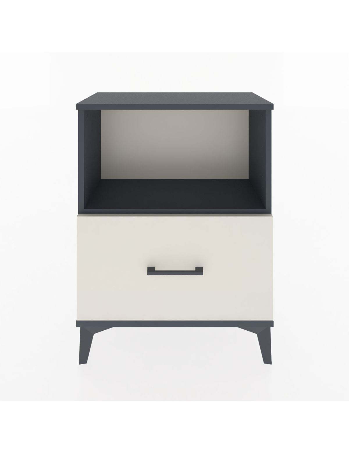 Arges Komodin Tek Çekmeceli 60x30x80 Antrasit-Aytaşı