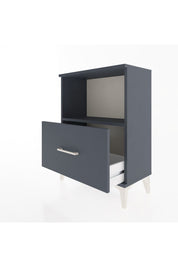 Arges Komodin Tek Çekmeceli 60x30x80 Antrasit-Antrasit