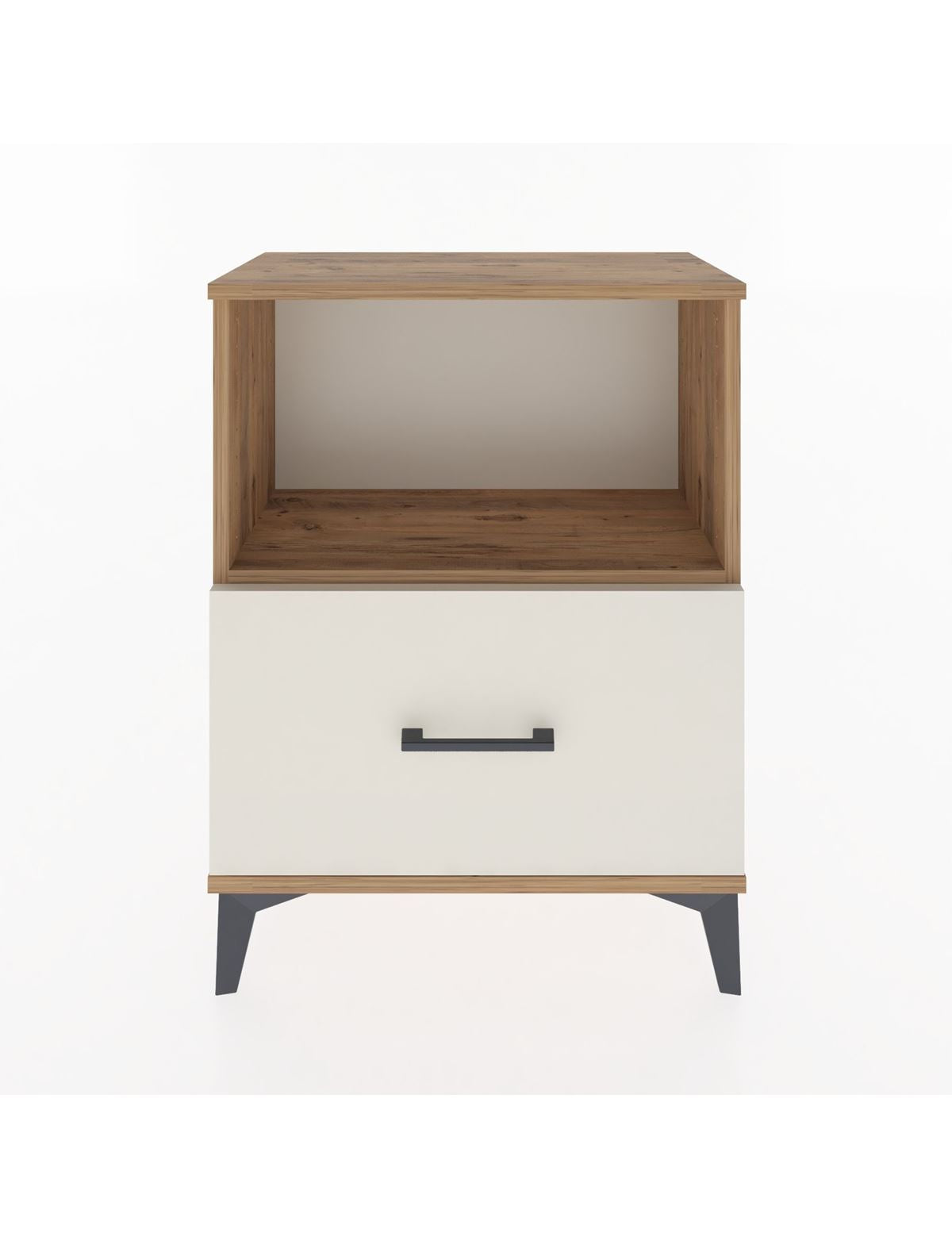 Arges Komodin Tek Çekmeceli 60x30x80 Çam-Aytaşı