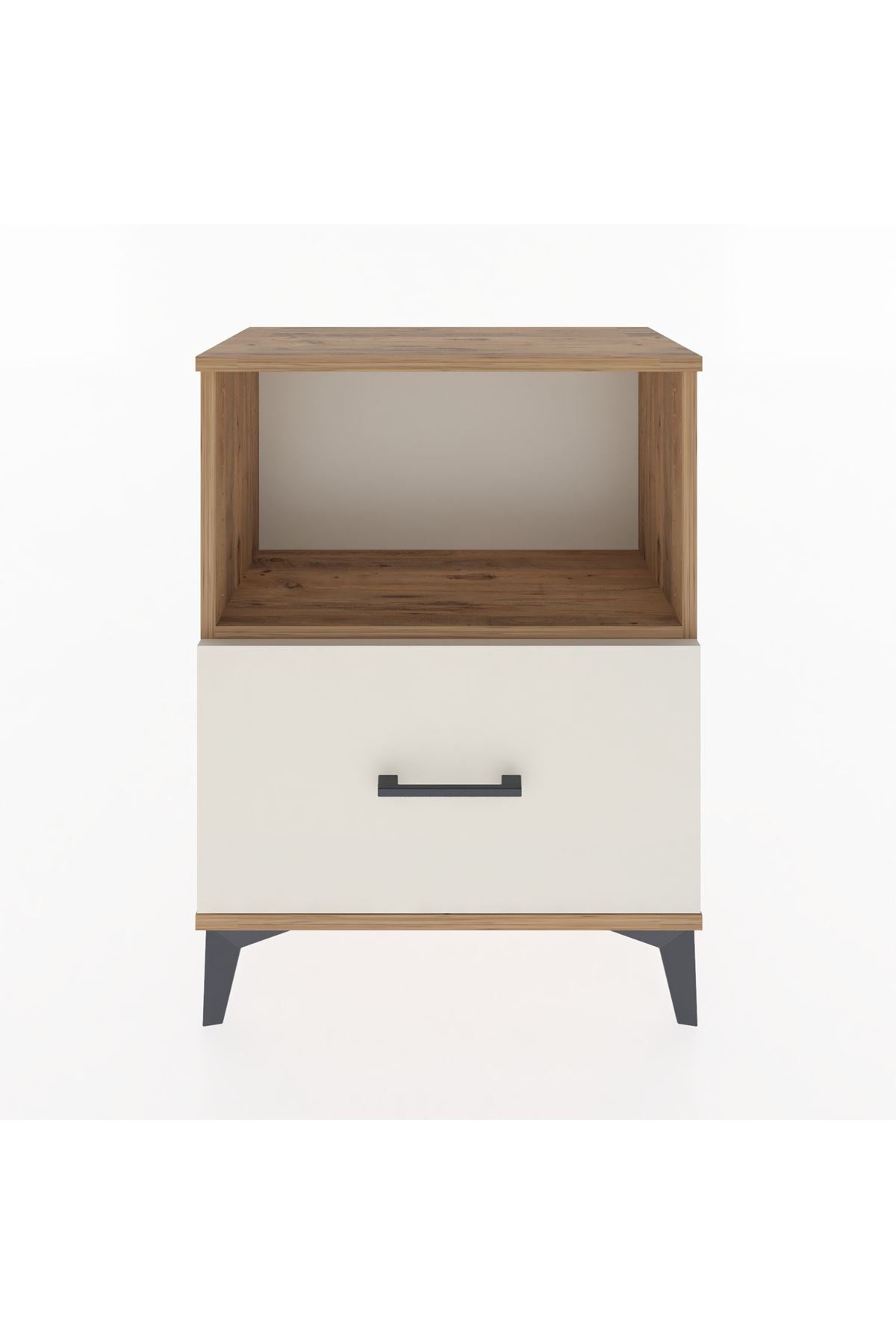 Arges Komodin Tek Çekmeceli 60x30x80 Çam-Aytaşı