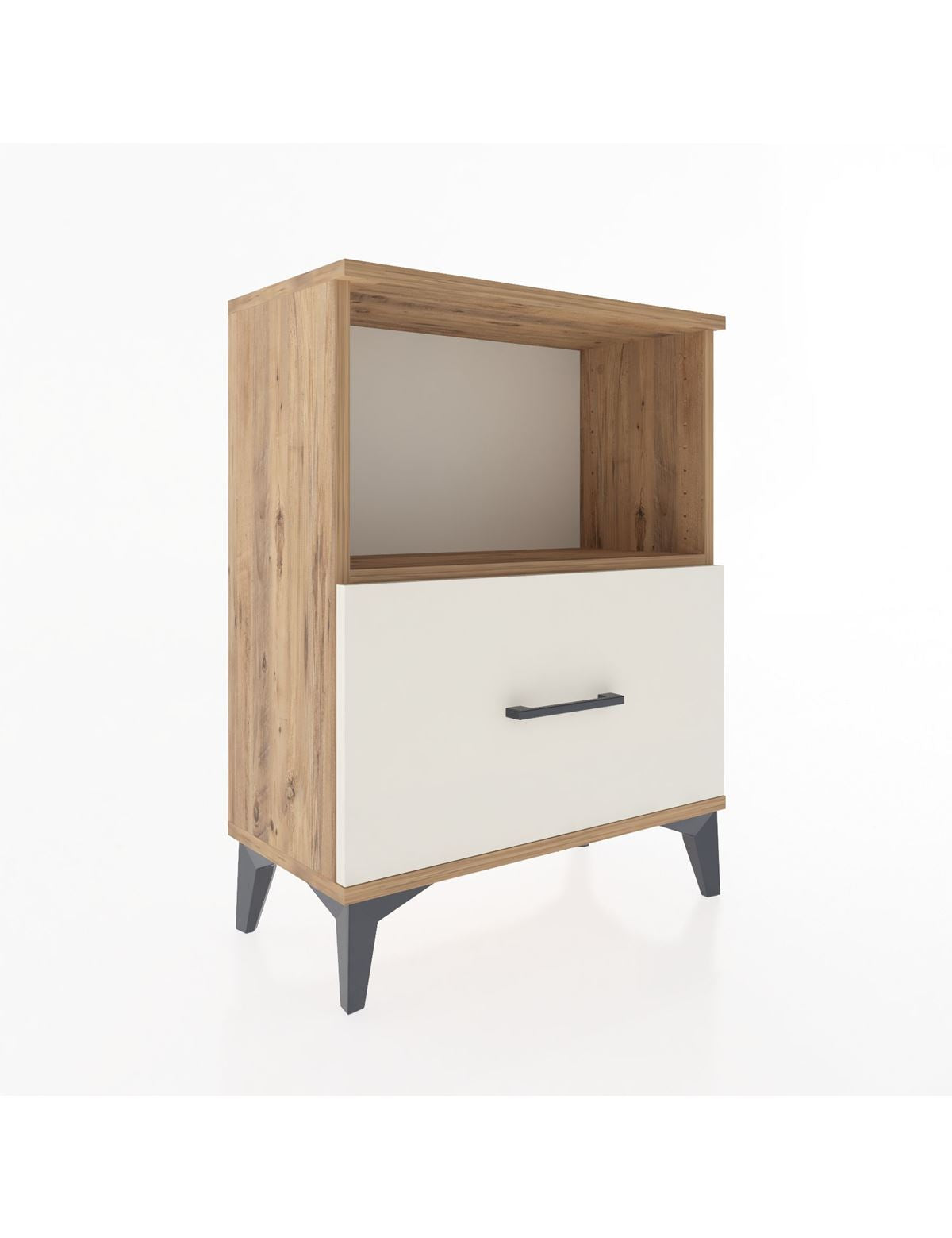 Arges Komodin Tek Çekmeceli 60x30x80 Çam-Aytaşı