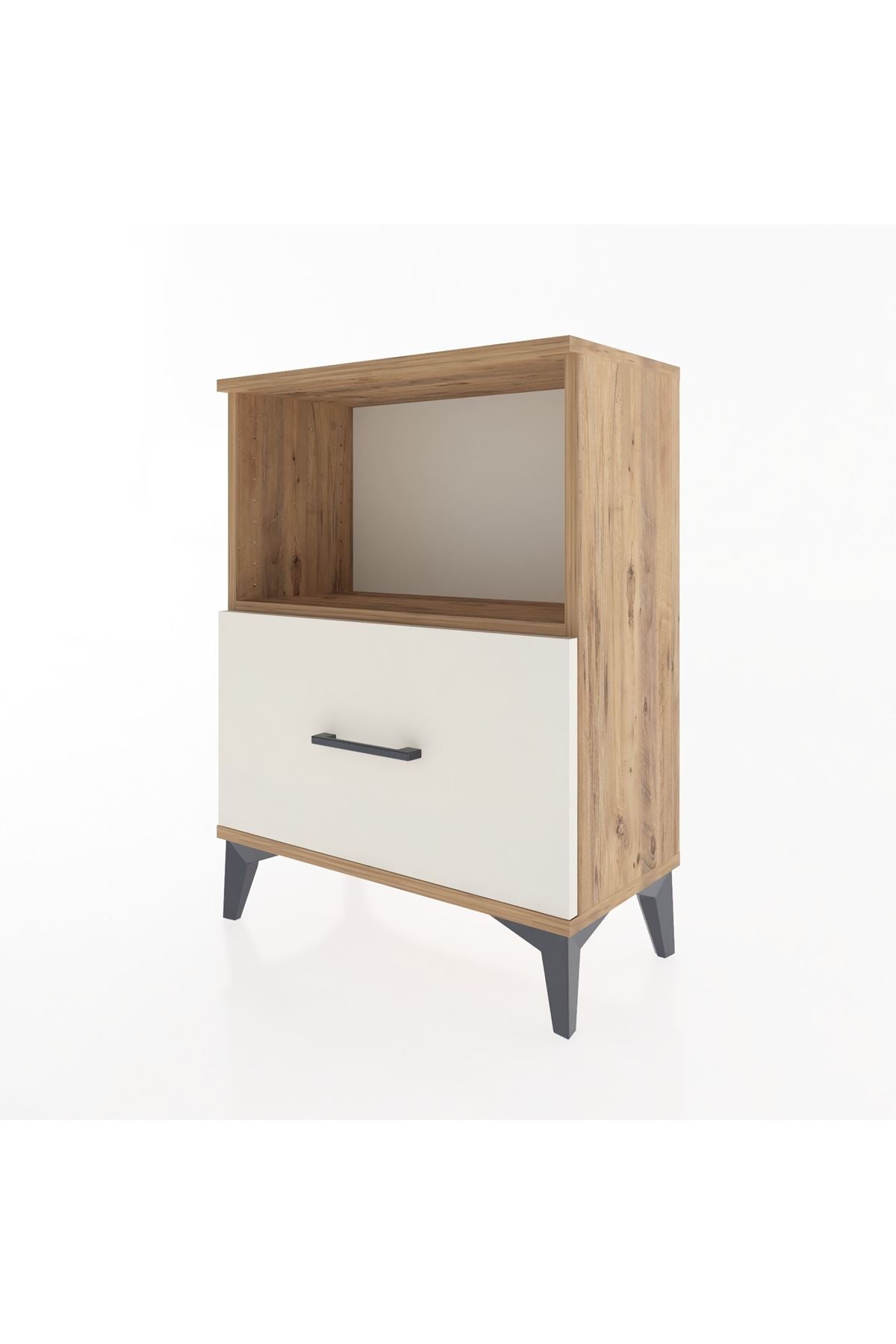 Arges Komodin Tek Çekmeceli 60x30x80 Çam-Aytaşı