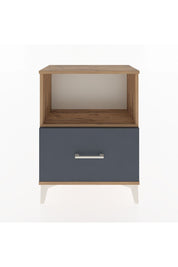 Arges Komodin Tek Çekmeceli 60x30x80 Çam-Antrasit