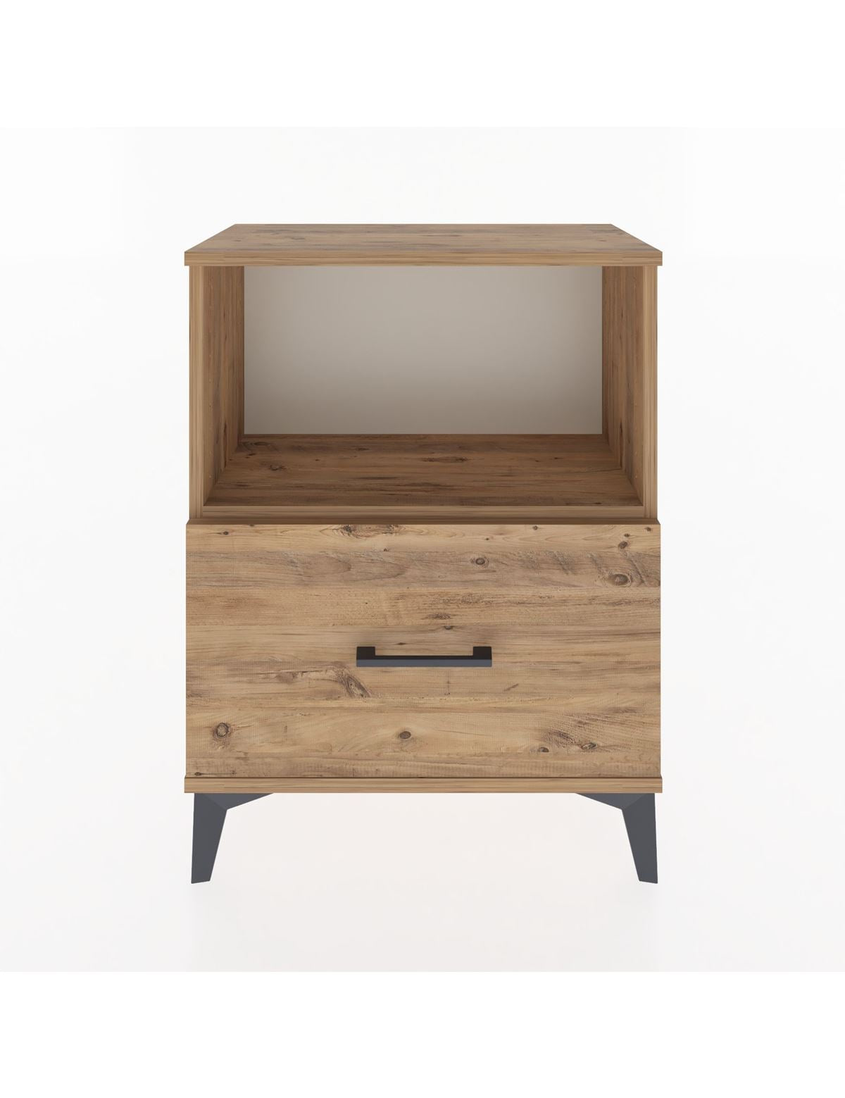 Arges Komodin Tek Çekmeceli 60x30x80 Çam-Çam