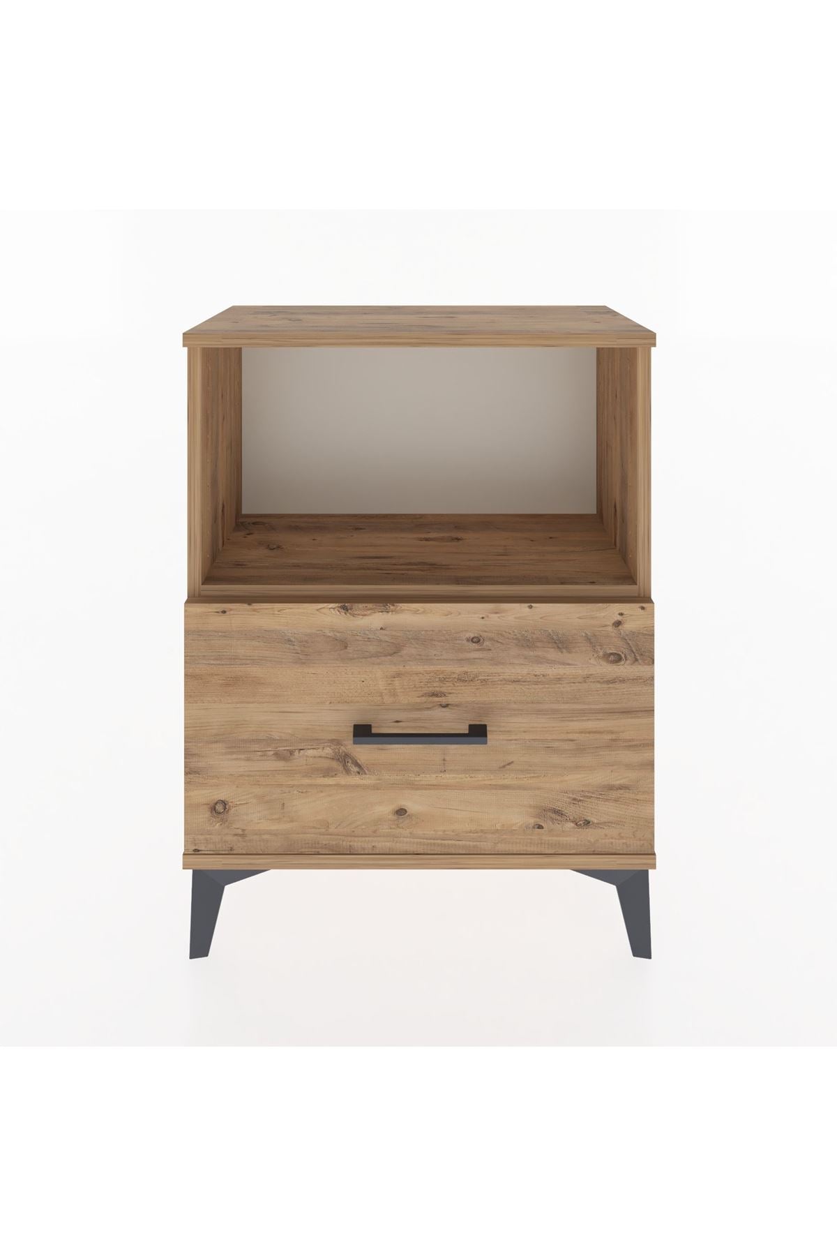 Arges Komodin Tek Çekmeceli 60x30x80 Çam-Çam