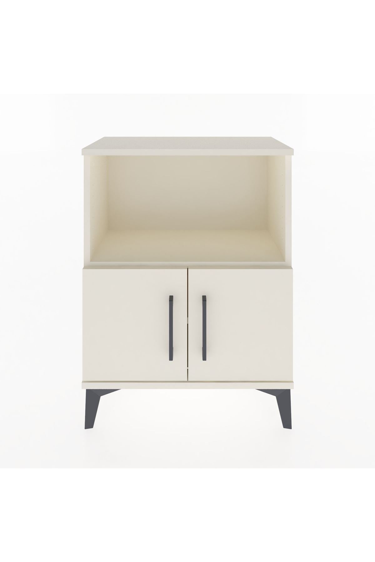 Arges Komodin Tek Raflı Tek Çekmeceli 60x30x80 Aytaşı-Aytaşı