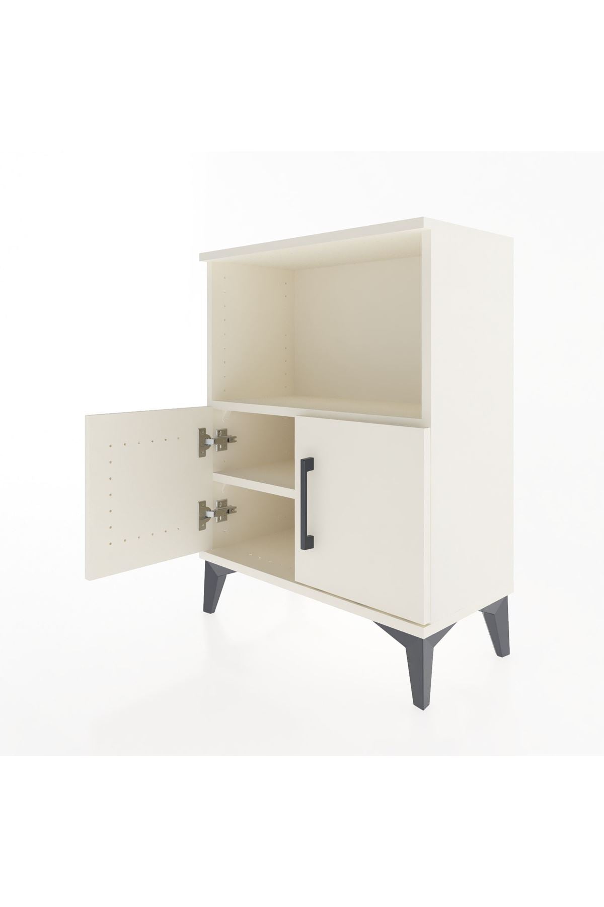 Arges Komodin Tek Raflı Tek Çekmeceli 60x30x80 Aytaşı-Aytaşı