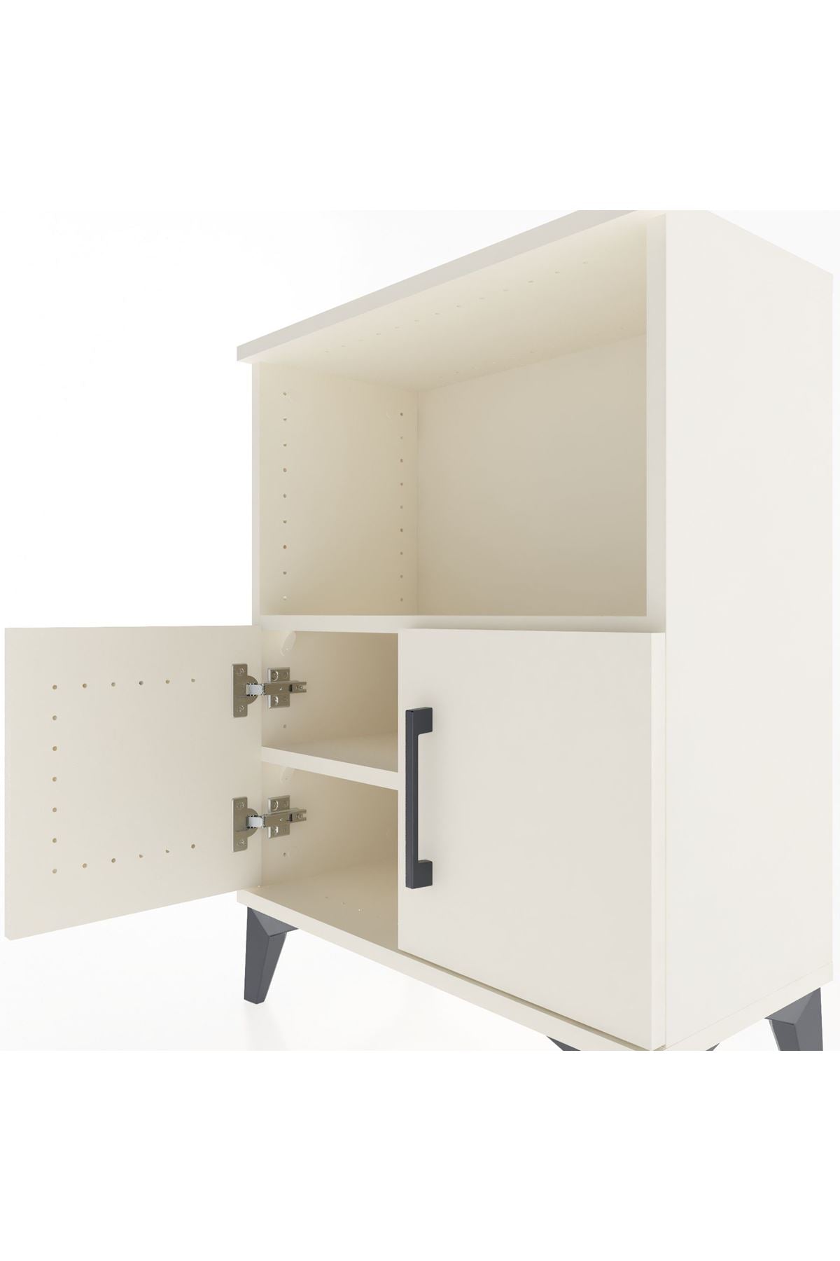 Arges Komodin Tek Raflı Tek Çekmeceli 60x30x80 Aytaşı-Aytaşı