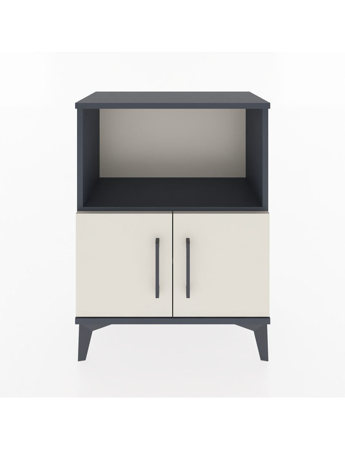 Arges Komodin Tek Raflı Tek Çekmeceli 60x30x80 Antrasit-Aytaşı