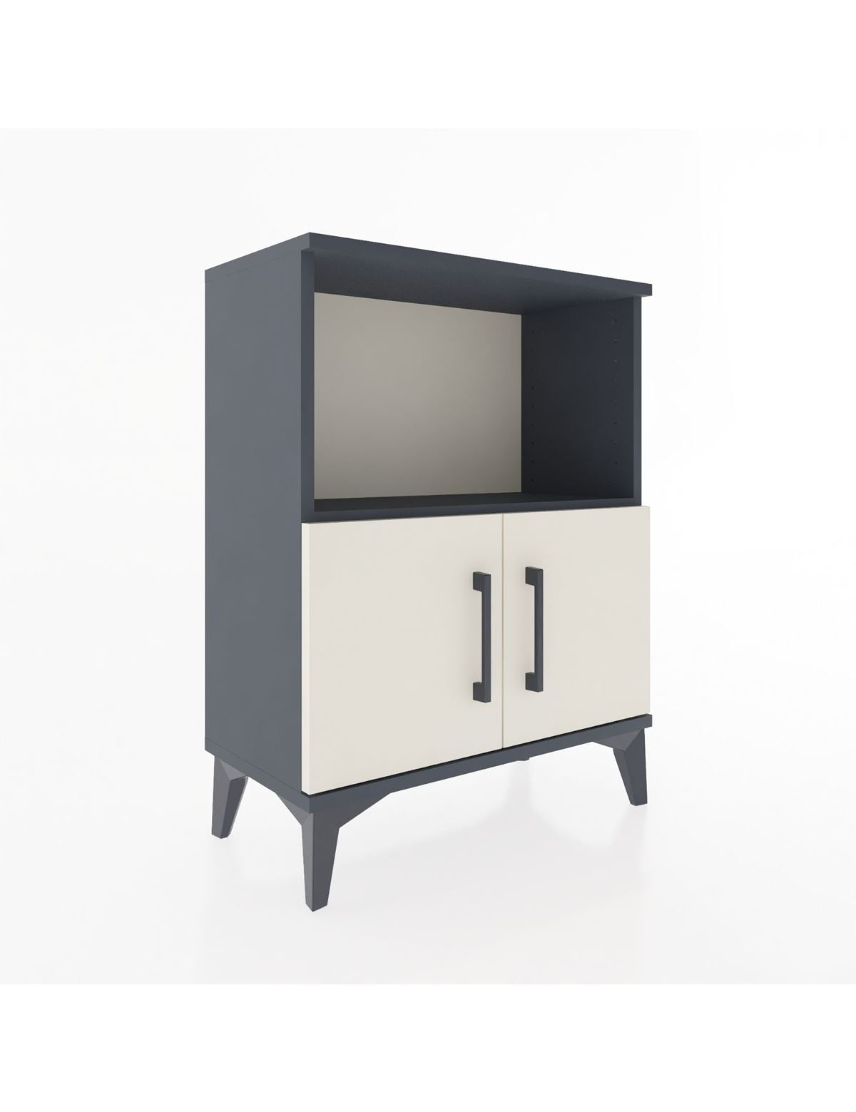 Arges Komodin Tek Raflı Tek Çekmeceli 60x30x80 Antrasit-Aytaşı