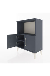 Arges Komodin Tek Raflı Tek Çekmeceli 60x30x80 Antrasit-Antrasit