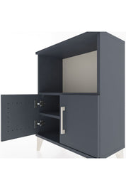 Arges Komodin Tek Raflı Tek Çekmeceli 60x30x80 Antrasit-Antrasit