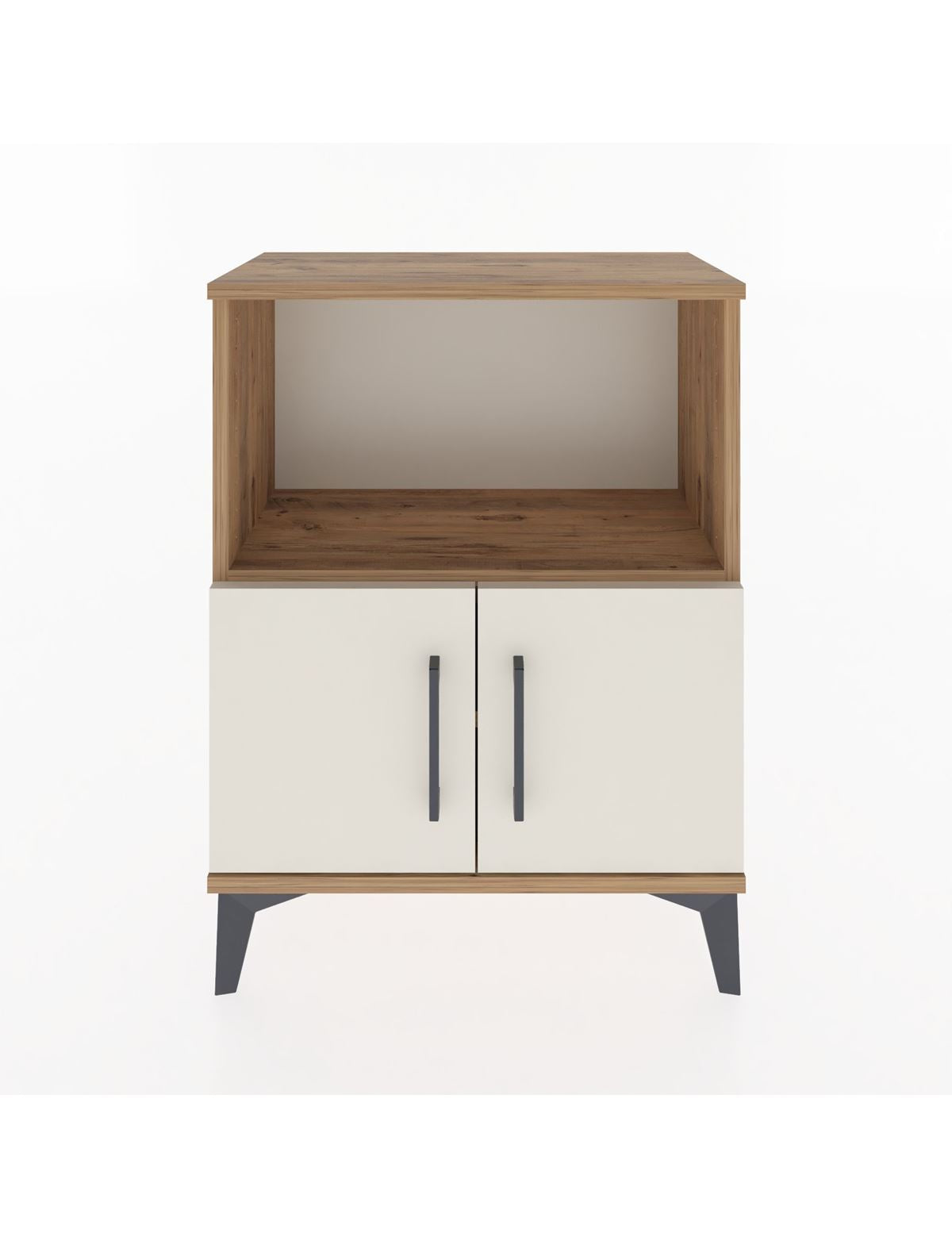 Arges Komodin Tek Raflı Tek Çekmeceli 60x30x80 Çam-Aytaşı