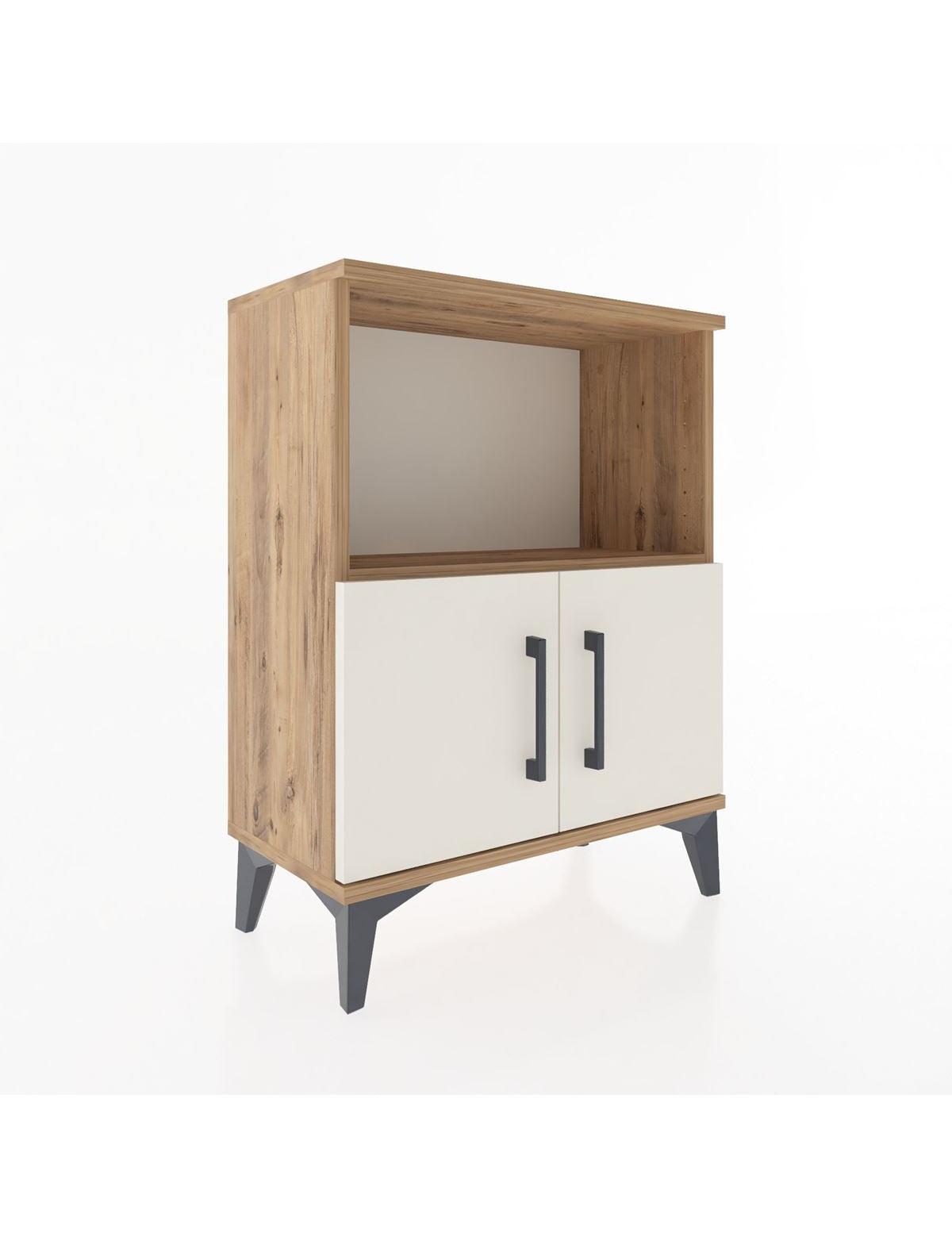 Arges Komodin Tek Raflı Tek Çekmeceli 60x30x80 Çam-Aytaşı