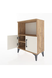 Arges Komodin Tek Raflı Tek Çekmeceli 60x30x80 Çam-Aytaşı