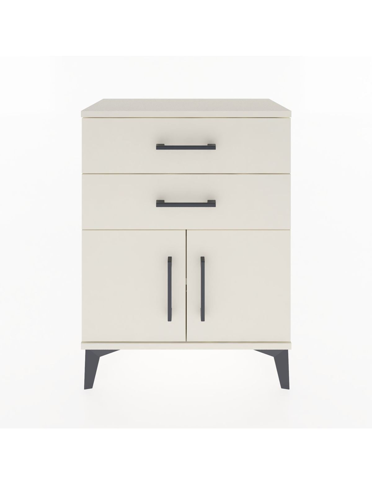 Arges Komodin 2 Raflı 2 Kapaklı 60x30x80 Aytaşı-Aytaşı