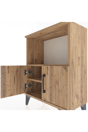 Arges Komodin Tek Raflı Tek Çekmeceli 60x30x80 Çam-Çam