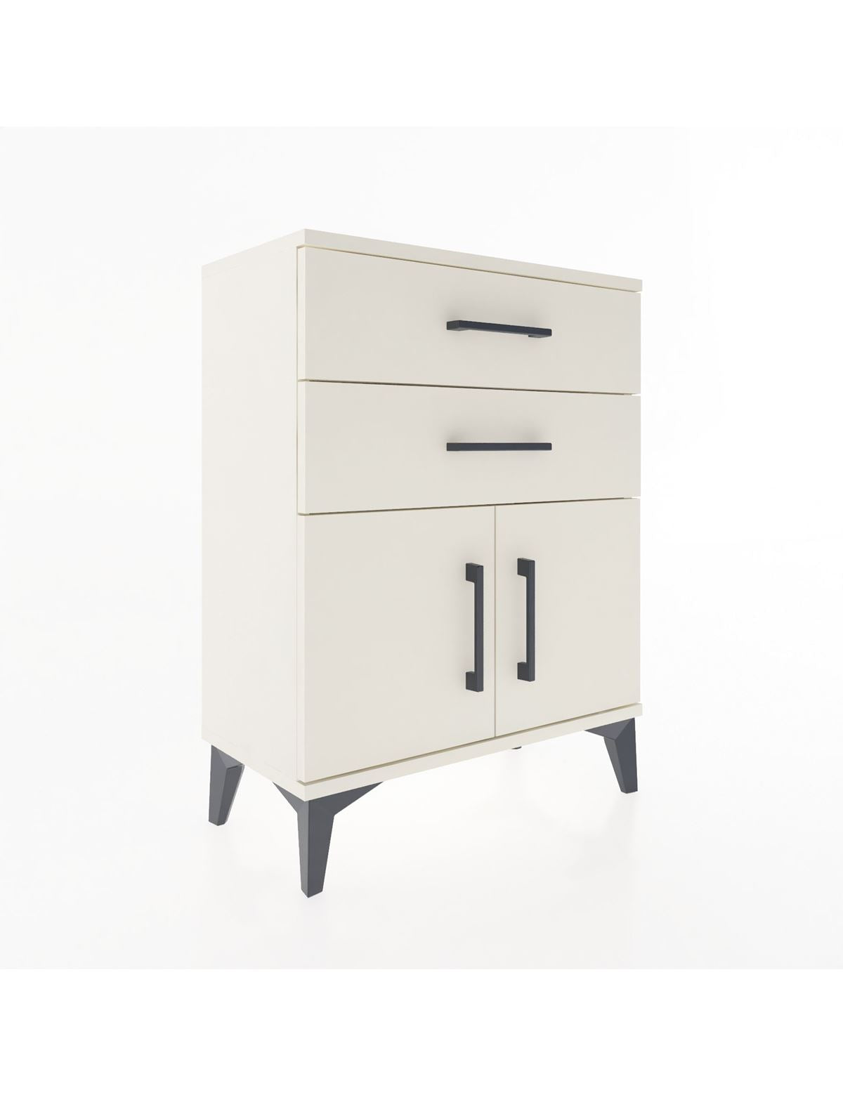 Arges Komodin 2 Raflı 2 Kapaklı 60x30x80 Aytaşı-Aytaşı