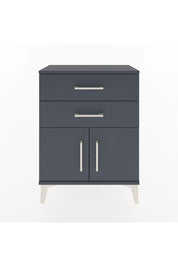 Arges Komodin 2 Raflı 2 Kapaklı 60x30x80 Antrasit-Antrasit