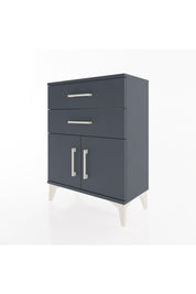 Arges Komodin 2 Raflı 2 Kapaklı 60x30x80 Antrasit-Antrasit