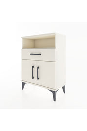 Arges Komodin Tek Raflı 2 Çekmeceli 2 Kapaklı 60x30x80 Aytaşı-Aytaşı