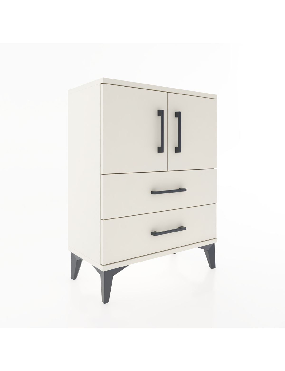 Arges Komodin Tek Raflı Tek Çekmeceli 2 Kapaklı 60x30x80 Aytaşı-Aytaşı