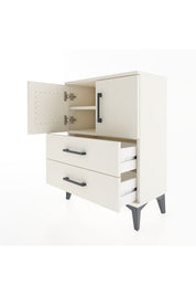 Arges Komodin Tek Raflı Tek Çekmeceli 2 Kapaklı 60x30x80 Aytaşı-Aytaşı