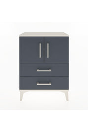 Arges Komodin Tek Raflı Tek Çekmeceli 2 Kapaklı 60x30x80 Aytaşı-Antrasit