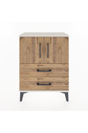 Arges Komodin Tek Raflı Tek Çekmeceli 2 Kapaklı 60x30x80 Aytaşı-Çam