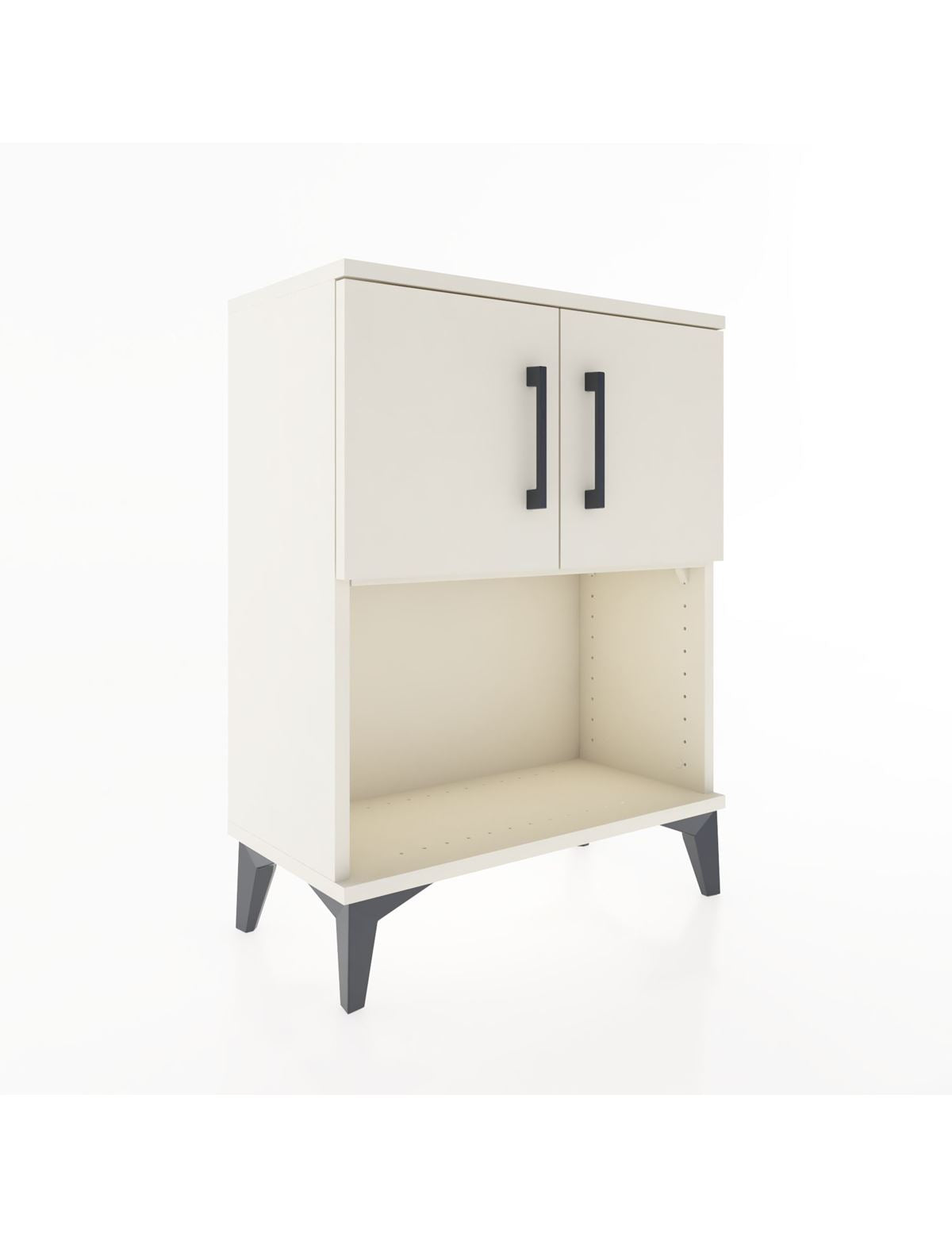 Arges Komodin 2 Raflı 2 Çekmeceli 2 Kapaklı 60x30x80 Aytaşı-Aytaşı