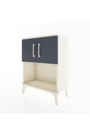 Arges Komodin 2 Raflı 2 Çekmeceli 2 Kapaklı 60x30x80 Aytaşı-Antrasit