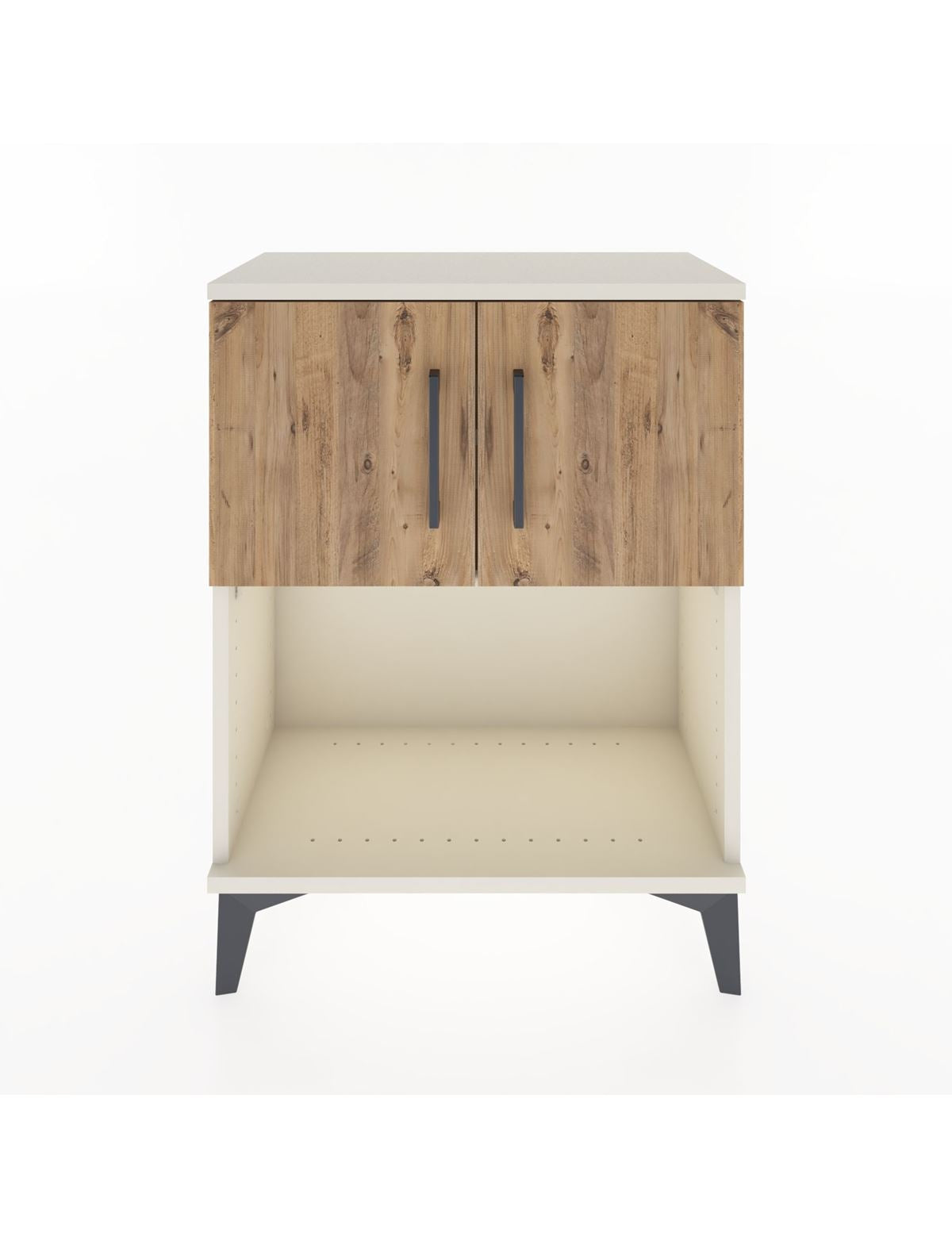 Arges Komodin 2 Raflı 2 Çekmeceli 2 Kapaklı 60x30x80 Aytaşı-Çam