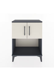 Arges Komodin 2 Raflı 2 Çekmeceli 2 Kapaklı 60x30x80 Antrasit-Aytaşı