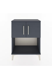 Arges Komodin 2 Raflı 2 Çekmeceli 2 Kapaklı 60x30x80 Antrasit-Antrasit
