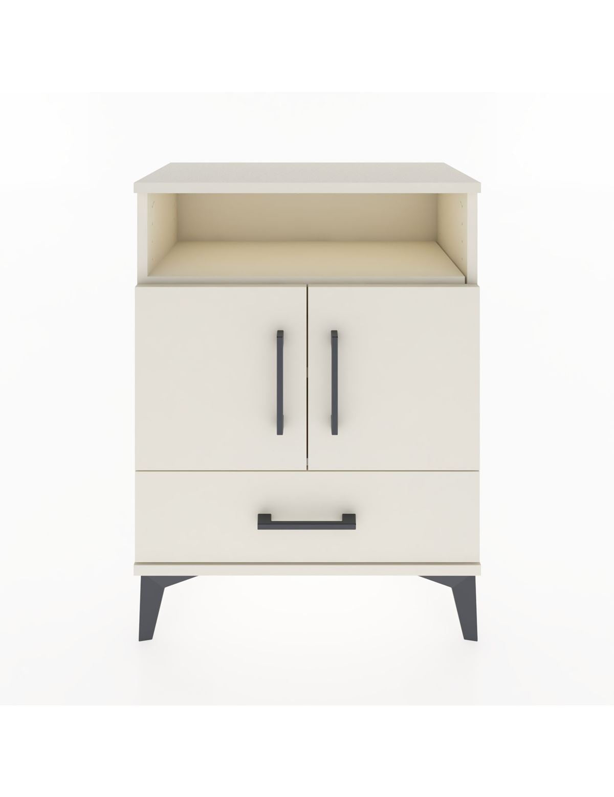 Arges Komodin 2 Raflı 2 Kapaklı 60x30x80 Aytaşı-Aytaşı