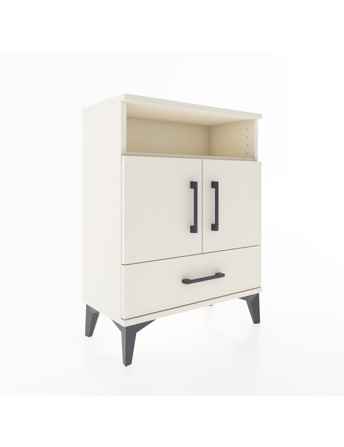 Arges Komodin 2 Raflı 2 Kapaklı 60x30x80 Aytaşı-Aytaşı