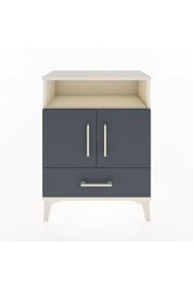 Arges Komodin 2 Raflı 2 Kapaklı 60x30x80 Aytaşı-Antrasit