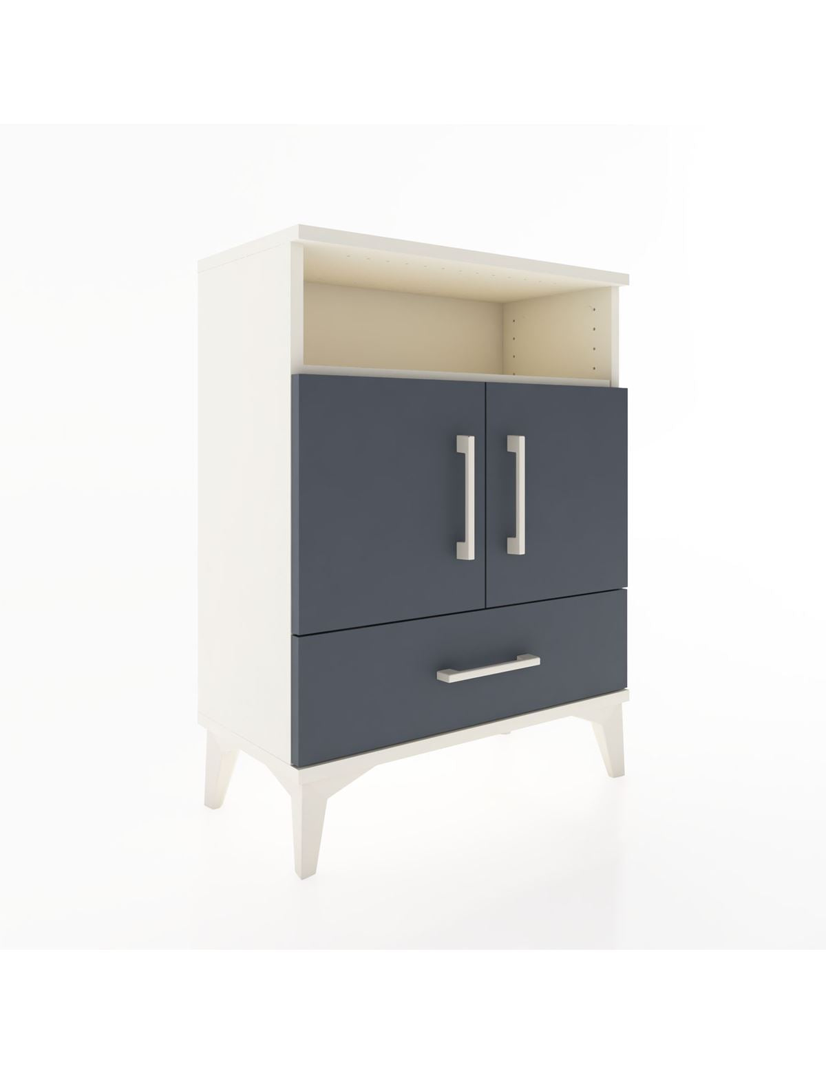 Arges Komodin 2 Raflı 2 Kapaklı 60x30x80 Aytaşı-Antrasit