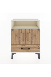 Arges Komodin 2 Raflı 2 Kapaklı 60x30x80 Aytaşı-Çam