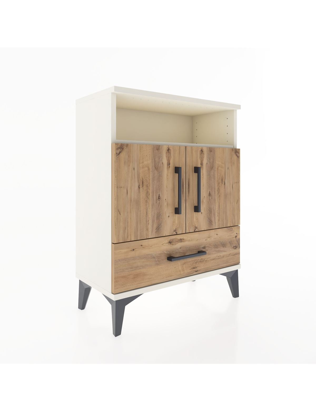 Arges Komodin 2 Raflı 2 Kapaklı 60x30x80 Aytaşı-Çam