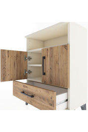 Arges Komodin 2 Raflı 2 Kapaklı 60x30x80 Aytaşı-Çam