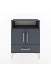 Arges Komodin 2 Raflı 2 Kapaklı 60x30x80 Antrasit-Antrasit