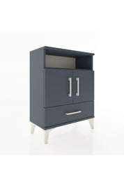 Arges Komodin 2 Raflı 2 Kapaklı 60x30x80 Antrasit-Antrasit