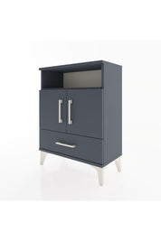 Arges Komodin 2 Raflı 2 Kapaklı 60x30x80 Antrasit-Antrasit