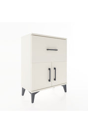 Arges Komodin 3 Raflı Tek Çekmeceli 2 Kapaklı 60x30x80 Aytaşı-Aytaşı